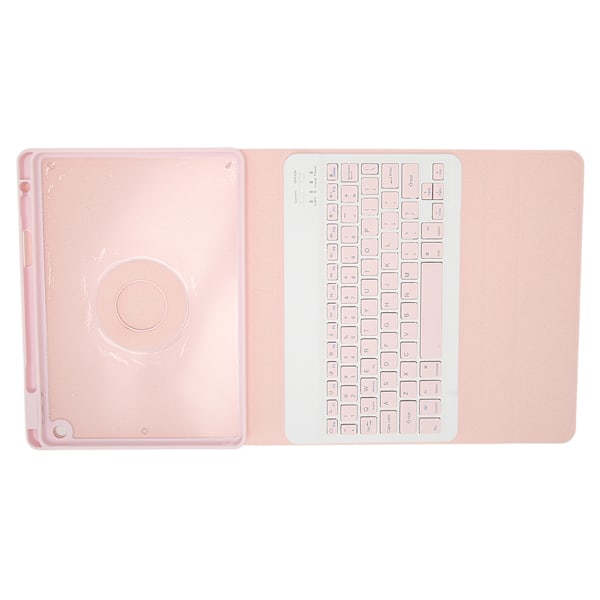 Tastatur etui med blyantholder til IOS Tablet 10.2in 2019 7 generation 10.2in 2019 8 generation 10.2in 2020 9 generation Pink