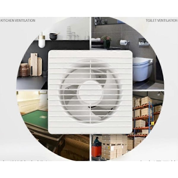 Lavenergi badeværelse lydsvag køkkenventilator Badeværelsesventilator 4 tommer Klassisk Ventilator