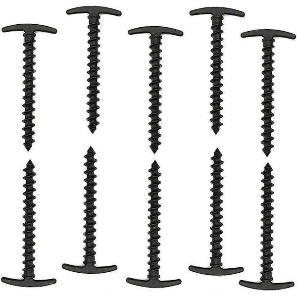 Tältpinnar i stål, 10-pack, 14,5 cm tältpinnar i plast för camping, presenningar