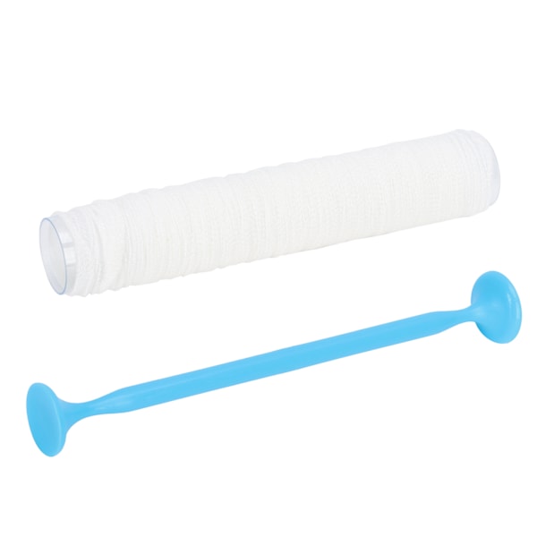 PVA sylinder vannløselig nett PVA mesh løselig fiskeforer felle strømpe agnpose Φ37mm / 1.5in X 5m / 16.4ft