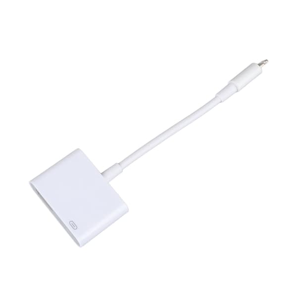 til IOS til High Definition Multimedia Interface Digital AV-adapter til TV til iPhone Hvid