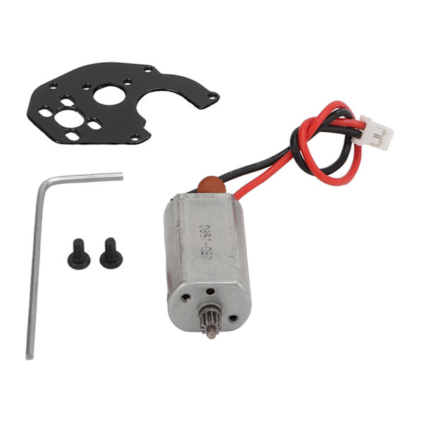 RC Motor Stabil Mycket Hållbar Premium Metall Låg Friktion Lågt Brus Hög Noggrannhet Utsökt SCX24 BorstmotorSvart