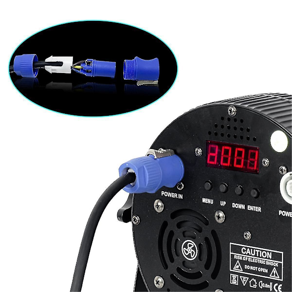 1M AC Virtajohto, yhteensopiva Beam Moving Head -valon, Beam 5R/7R Moving Head -valon jatkovirtajohdon Powercon-kaapelin kanssa - B5