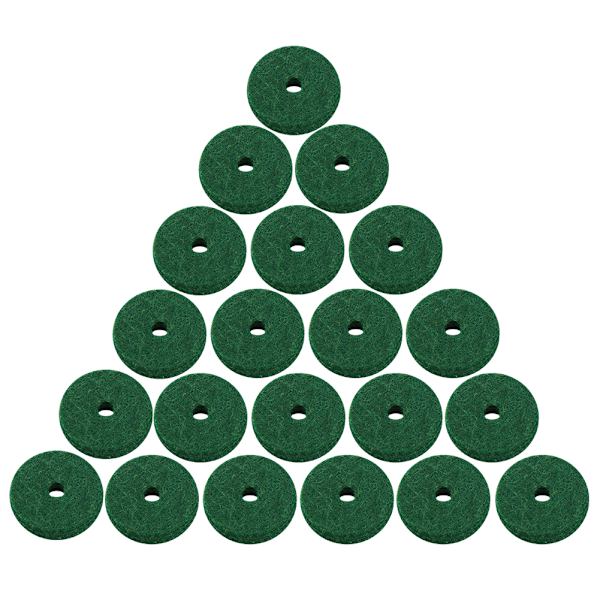 180 STK Green Pure Wool Piano Keyboard Filt Pad Rund musikkinstrument tilbehør