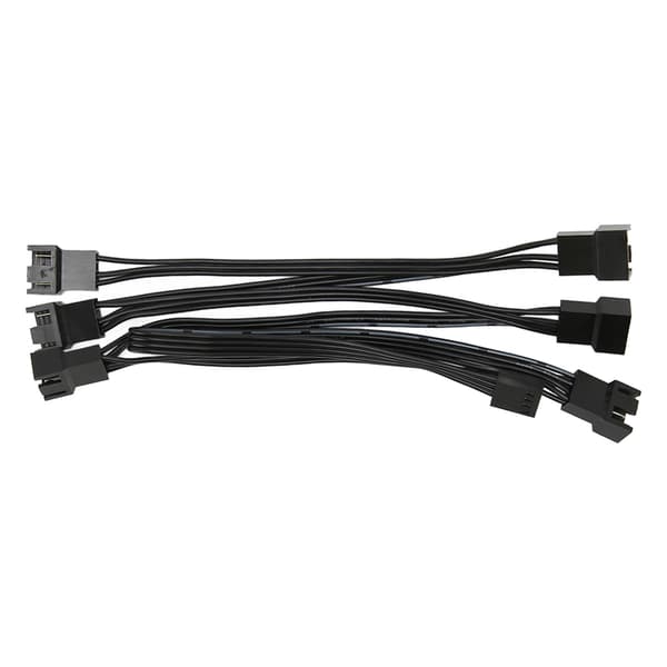 2 stk. PWM-blæserforlængerkabel Professionelt 4-bens PC internt bundkort blæserstrømforlængerkabel til PC-kabinetblæser 1 til 6