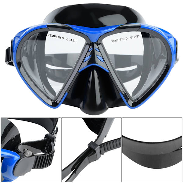 Profesjonelle silikon snorklebriller for menn og kvinner