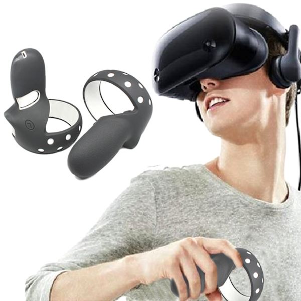 Cover kompatibelt för Oculus Quest 2 VR Silicone Protective VR Controller Grip Cover