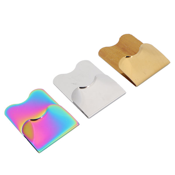 3 stk Rustfrit stål Negle Art skabelon Fransk Salon Fransk Negle Kantklipper Manicure Værktøj