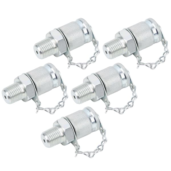 5 stk. hydraulisk testadapter gevindtestkobling stik trykmåling PT/PPTZG1/4in