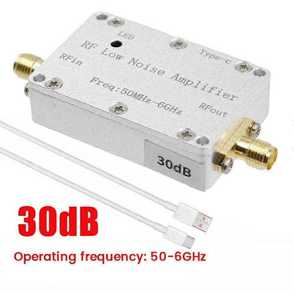 50M-6GHz 30dB RF Matala Kohinavahvistin LNA-ajovastaanotin