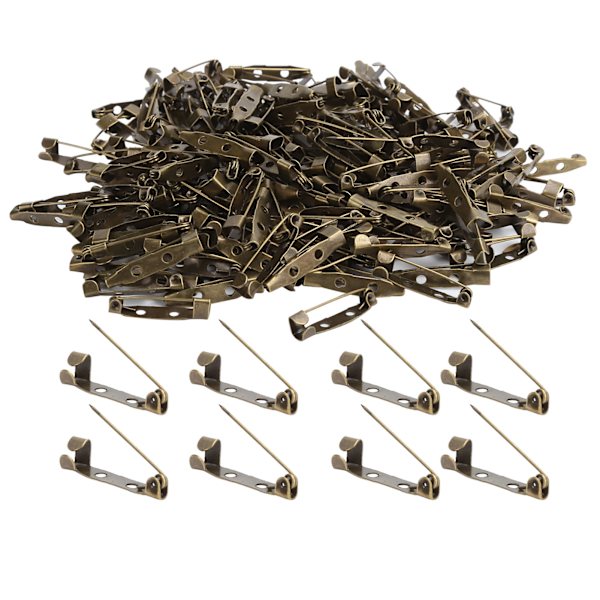 200 st säkerhetsnålar enkla vintage kläder brosch legering stift sömnad DIY smycken gör 2,5 cm