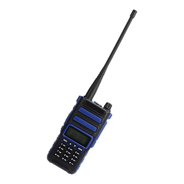 Utendørs bærbar dobbeltbånds walkie talkies-sett håndholdt LCD-skjerm Walky Talky 100‑240VBlå EU-plugg 100‑240V