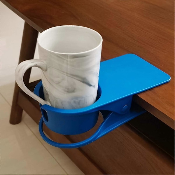 Opgraderet Drikkekop Holder Clip - Clip På Kontorbord Side til at Holde Kaffekrus Vand Sodavand