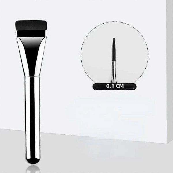 Ultra Slim Makeupbørste til Foundation og Kontur, Let og Fin, Flad Børste til Udtoning af Makeup Cream802