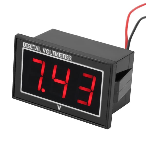 1 st digital 0,56 tum LED-display vattentät voltmeter DC-spänningsmätare panel (2,5-30V, röd)