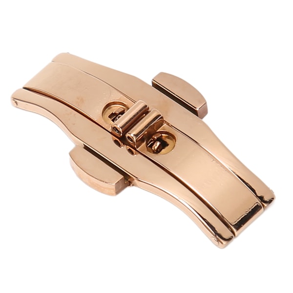Watch 6 mm 21 mm hopfällbart watch för manlig hona Rose Golden
