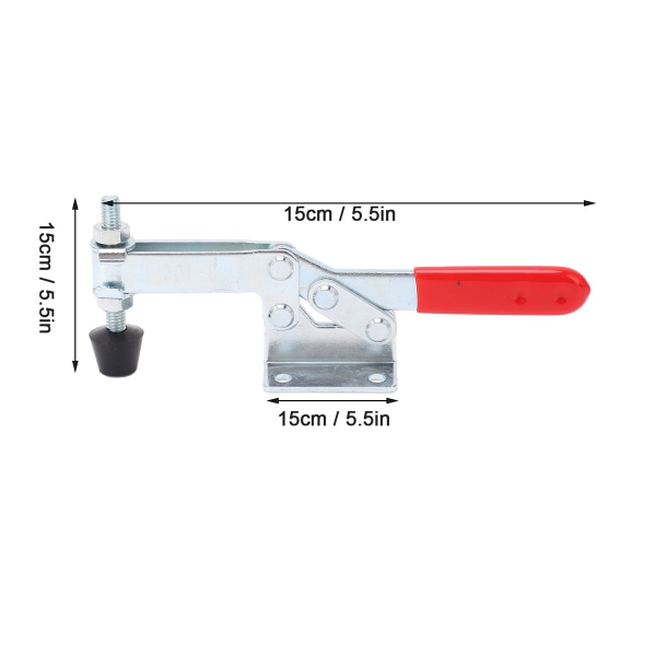 1st kolstål vertikal fixtur horisontell vippklämma Handverktyg-silver+orange 201-C 201-C