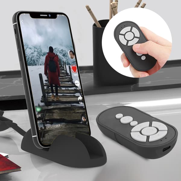BSP‑116 Livekringkasting Selfie Gruppebilde Selvmedie Bluetooth Fjernkontroll