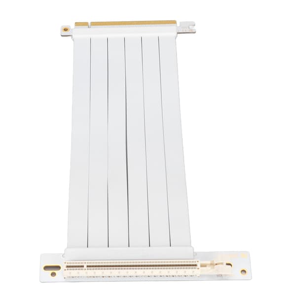 PCIe forlængerkabel 20 cm 128 Gbps højhastigheds PCI Express interfaceadapter til grafikkort lydkort netværkskort hvid