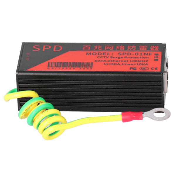 CCTV Overspenningsbeskyttelse AntiThunder-enhet Nettverksavlederbeskytter RJ45 Thunder Preventer