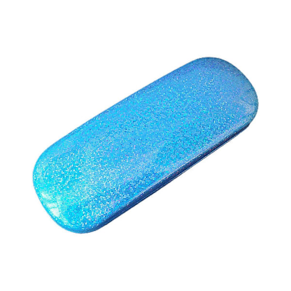 Silmälasikotelo Glitter Paineenkestävä Suuri Tilavuus Pudotuksenkestävä Kannettava Likinäköisten Ikänäköisten Silmälasien Säilytyslaatikko Päivittäistarvike Sininen
