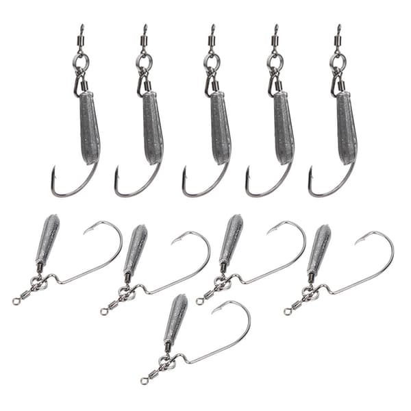 2-pack Vikt Högkolstål Crank Hook Bete Motvikt Fisketillbehör