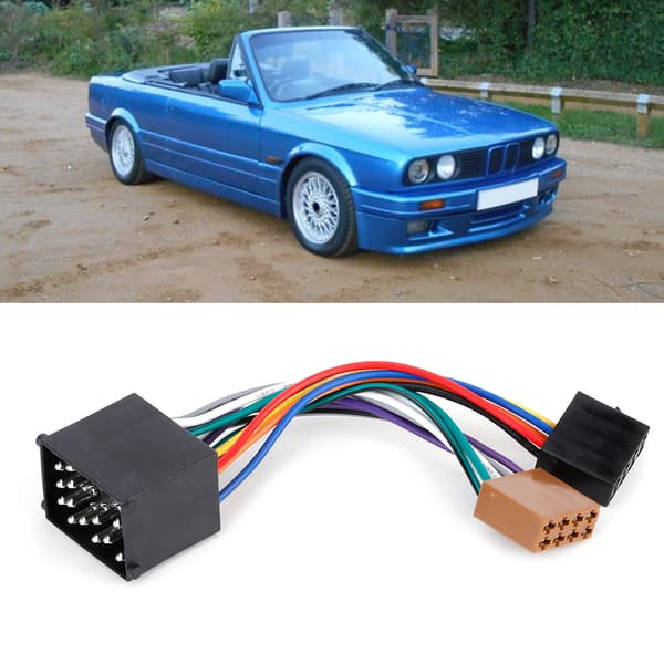 Bilradio Adapter Stereo Ledningsnet Kabel ISO Stik Passer til E36 E46 E39