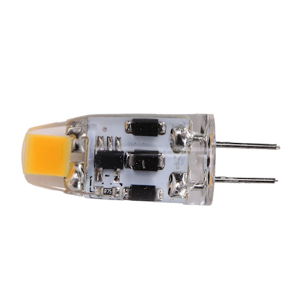 G4 Polttimo 2W 200LM 360° Himmentävä silikoni BiPin LED-lamppu kotitoimistoon AC DC 1224V (lämmin valkoinen 2700K3100K)