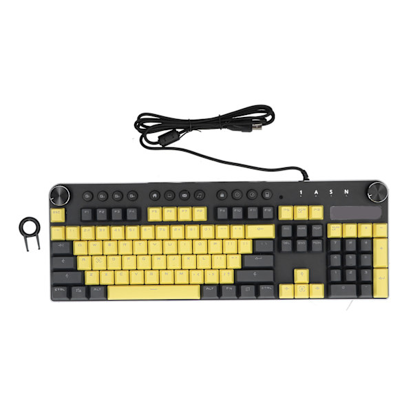 Magisk raffinert mekanisk tastatur NKRO Sterk kompatibilitet Stabil Mutiple bakgrunnsbelysningsmoduser Kablet tastatur for PCLinear Action