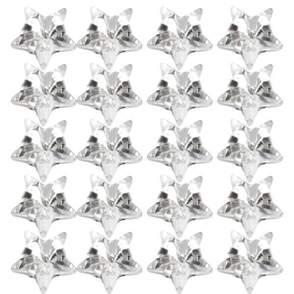 20 kpl kynsitimantteja, kiiltäviä DIY-käsinompelukengän koristeita, vaatteiden lisävarusteita (10 mm viisikulmainen muoto)