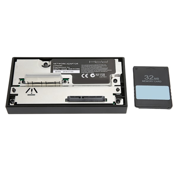 Spillharddiskadapter SATA-grensesnitt nettverksadapter med 32MB FMCBV1.953 minnekort for PS2-konsoll