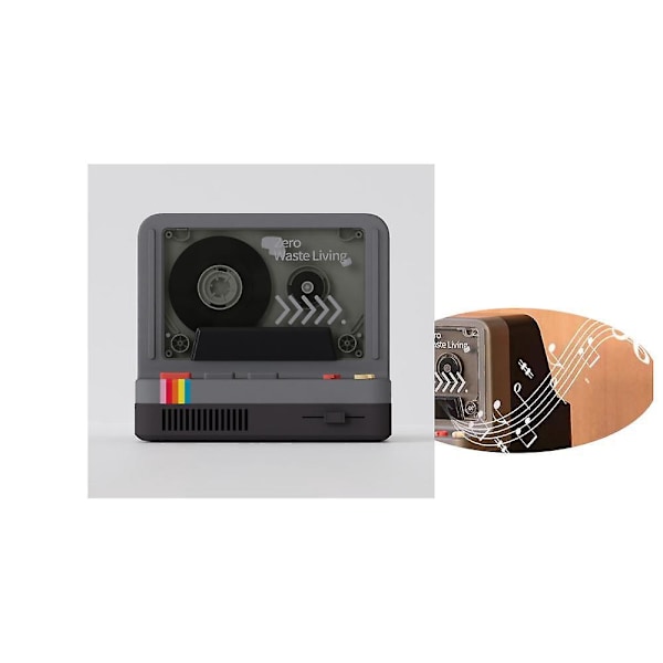X20 Klassisk Tejpdoftande Bluetooth-högtalare Retro Nostalgisk Arom Nattlampa Multifunktionell Liten Audio Grå