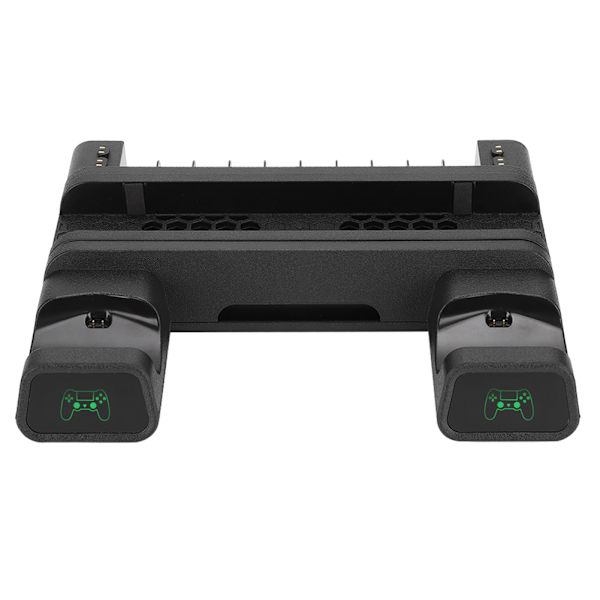Multifunktionel varmeafledningsventilatorbase opbevaringsstativ controller dobbeltoplader med LED-lysholder til PS4/SLIM/PS4 PRO