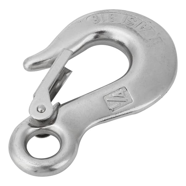 Holdbar Clevis-glidekrog i rustfrit stål med sikkerhedslås til robåd og kajak, 1/4\"