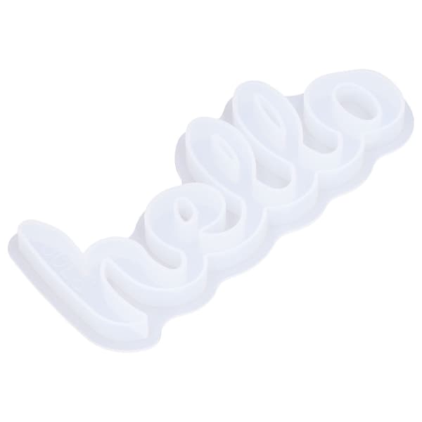 Silikoneform DIY Engelsk Ord Bogstav Krystal Epoxy Spejl Silikoneform Dekoration