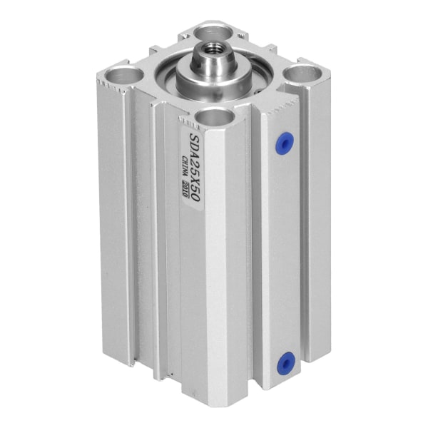 Luft sylinder aluminium tynn dobbeltvirkende pneumatiske komponenter tilbehør boring 25mmSDA25x50