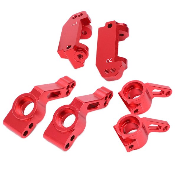 Front C Sete Styreblokker Koppblokker Bakakselbærer for Traxxas Slash 2WD 1/10 RC BilRød