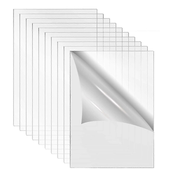 Akrylplate Klar Støpt For Plexiglass 4 Tommer X 6 Tommer 0,08 Tommer Tykk (2mm) For Fotoramme Erstatning