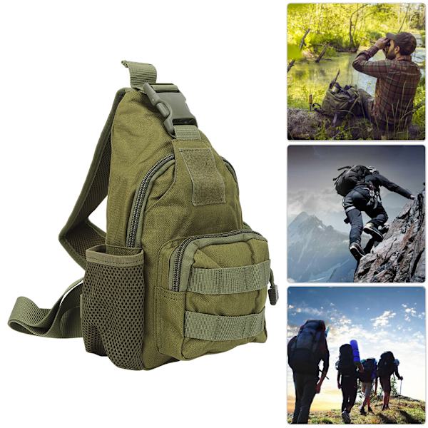 Outdoor Tactics Oxford Cloth Shoulder Chest Bag Messenger med vandflaske Covergreen