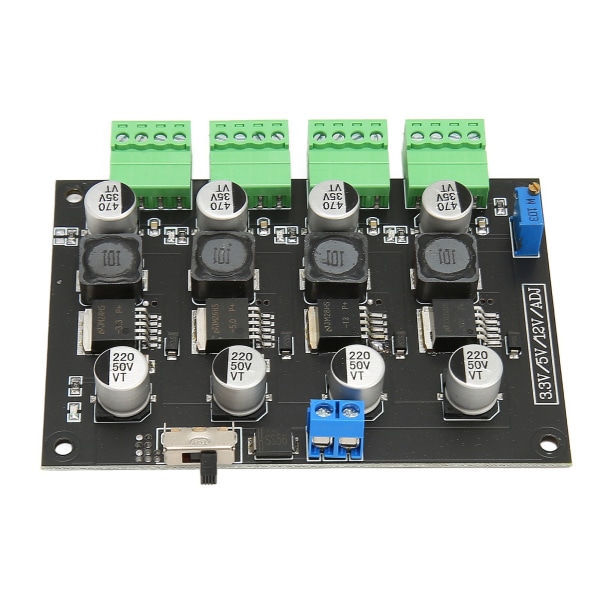 LM 2596 Multi Channel Switching Power Supply Module 3,3V 5V 12V ADJ Justerbar Voltage Output Power Supply Module
