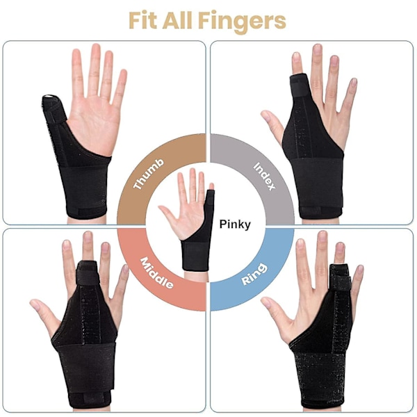 Finger Smertelindring Splint for Trigger Finger og Broken Pinky Finger