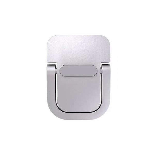 2-Delars Laptopställ, Vikbart Ställ, Självhäftande Datorställ, Ergonomiskt och Osynligt, Kompatibelt med Många Laptops (Silver)