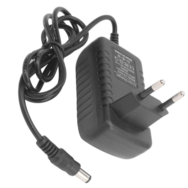 EU Plug 100-240V 25.2V 1A litiumakkulaturi AC50/60HZ palonkestävä lataussovitin