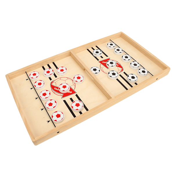 Träschack Sling Spel Två Spelare Strid Stort Slag Trä Hockey Bordsspel för Festspel Campingspel
