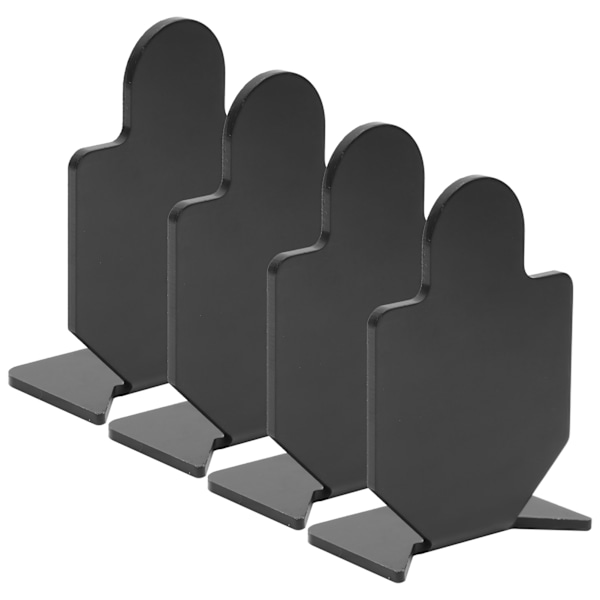 4 st skjutmål i aluminiumlegering, skjutbana, trianställ, inomhusunderhållning, typ B