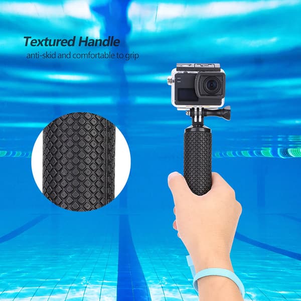 Anti-slip Flydende Bobber Stick Floaty Håndgreb Monopod til Gopro SJCAM Xiaomi Yi (Orange)