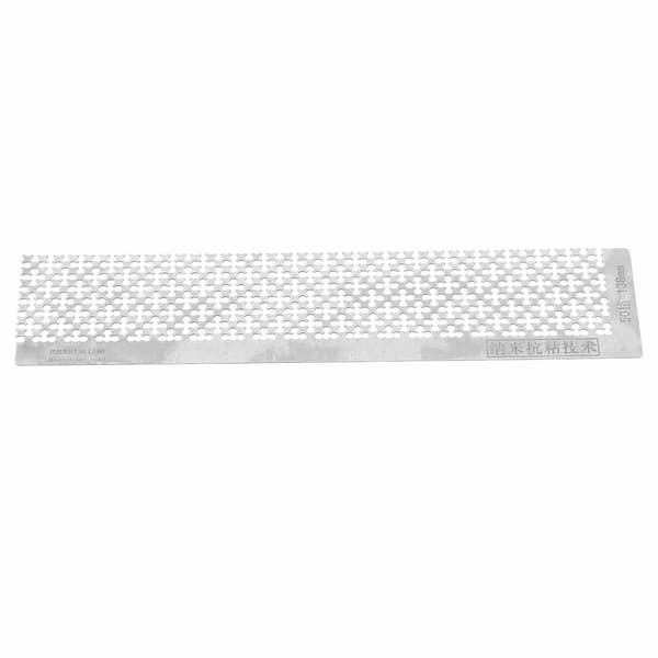 Rhinestone malerilineal i rustfrit stål med tomme gitter til punktborepen til 5D DIY 138MM