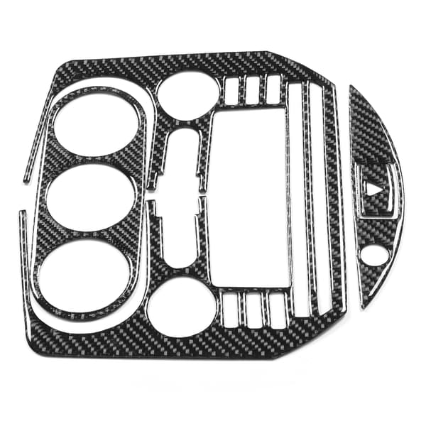 4stk Kolfiber Central Kontrollpanel Ram Instrumentbräda Dekorationssats Passar för Mazda MX‑5 / Roadster NCA