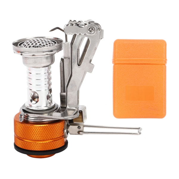 Outdoor Mini Camping 304 rustfritt stål komfyr integrert elektronisk lighter brenner