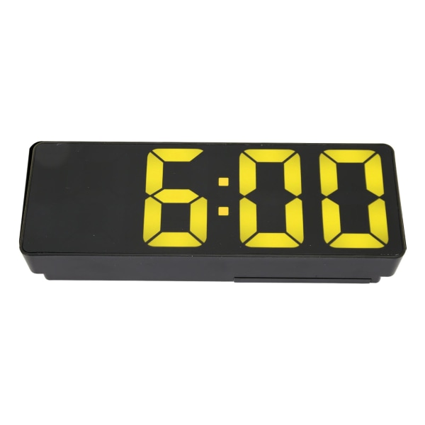 Digital väckarklocka Svart 12/24H temperaturdisplay USB eller batteridriven LED-klocka för kontorssal i sovrum